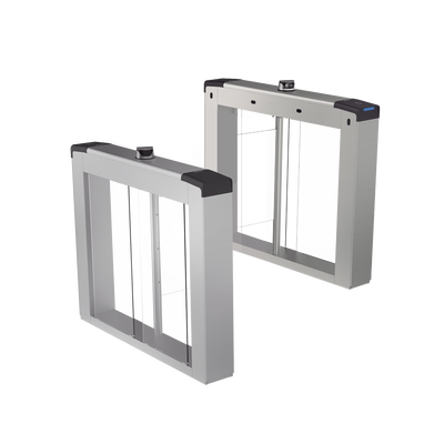 Kit de Torniquetes Swing (NO Incluye Aletas) / Reconocimiento Facial y Lectores de Tarjeta Incluidos / Bidireccional / 5,000,000 MCBF / 4 Pares de dToF / Carriles Seleccionables de 65 o 90 cms (aletas de acrilico no incluidas)