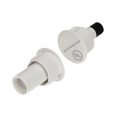 Contactos Magnéticos de Montaje Superficial / Ideal Para Puertas y Ventanas de Acero / Terminales Chapados En Oro / SPST (N.O.) / Circuito Cerrado / Imán Neodimio / 1" Brecha / Plástico ABS