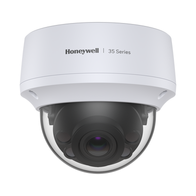 [HC35W48R2] Domo IP 8 Megapíxel / Lente Mot. 2.7 a 13.5 mm / 50 mts IR /  Ultra Baja Iluminación / NDAA / ONVIF / IP67 / IK10 /  IA (Filtro de Humanos y Vehiculos) / Merodeo / Conteo de Personas / PoE / Audio y Alarmas I/O / Serie 35 / Honeywell Securit