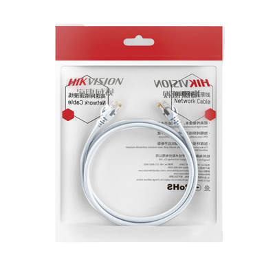 Cable de Parcheo (Patch Cord) / UTP / Cat. 6 (24 AWG) / 0.50 Metros (1.64 Pies) / Color Blanco / Ideal para PoE+ / Interior