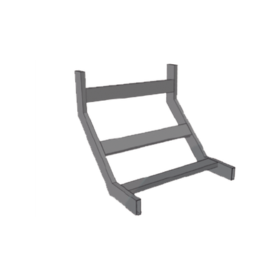 (CHCVIT1X12EPK) CURVA VERTICAL INTERIOR TUBULAR 1.5 DE PERALTE X 12 ANCHO PINT EPOx COLOR NEGRO, INCLUYE COPLes y tornilleria