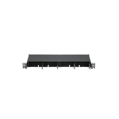 Panel de Distribución de Fibra Óptica, Acepta 12 Cassettes HD Flex en 6 Espacios, Hasta 144 Fibras, 1 UR