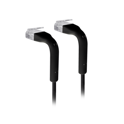 UniFi Patch Cable Cat6 Ultradelgado GbE con Botas Flexibles, Color Negro, 2 Metros (6.56 Pies)