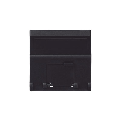 (K80MD64/14) Placa Voz y Datos Inclinada con Guardapolvo y Adaptador para RJ45 Keystone - Color Grafito