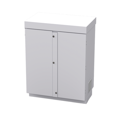 [EFCB091206W] Gabinete de Lámina Galvanizada para  Baterías (Hasta 12 Baterías PL110D12) y Equipo de Comunicación.