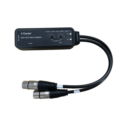 Extensor de Audio Dante® | 2CH XLR Input Adapter | Entrada XLR Balanceada/No Balanceada 2 Canales | Salida Digital Dante® 2CH | Latencia Configurable 1, 2 o 5 ms | Ancho de Banda 100M | Compatible con HDMI 1.4 | Protección ESD IEC 61000-4-2