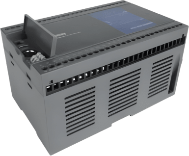 Módulo CPU PLC L01S-24MRT / Salida Mixta Relay+Transistor / 24 E/S (14DI+10DO) / 4 Ejes 200kHz Pulso Alta Velocidad / 4 Contadores 200kHz / RS485*2 + RS232 / Capacidad Programa 30k Pasos / Procesador Dual 32 bits Grado Militar