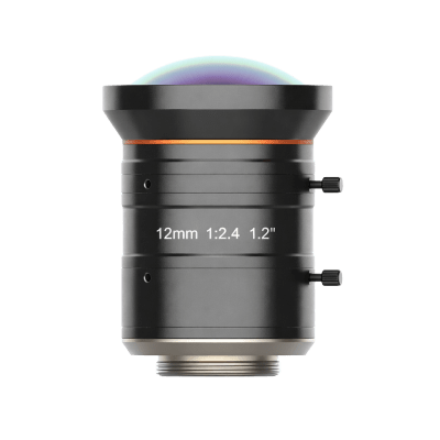 Lente FA para Machine Vision / 25 Megapíxeles / Distancia Focal 12 mm / Apertura F2.4-F16 / Círculo de Imagen 1.2" (19.3 mm) / Montura C / Compatible Visible e Infrarrojo Cercano