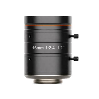 Lente FA para Machine Vision / 16 mm F2.4 / 25 Megapíxeles / Círculo de Imagen 1.2" / Montura C / Distorsión 0.07% / Compatible Infrarrojo Cercano