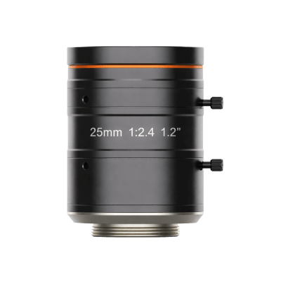 Lente FA Machine Vision / 25MP / Distorsión -0.04% / Montura C / Iris Manual / F2.4-F16 / Ø40 × 58.4 mm (1.57 × 2.3 in) / -10°C a 50°C