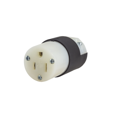 Conector Entrada Recta/ 15A 125V/ 2 Polos 3 Hilos/ Nema 5-15R/ Grado Industrial- Comercial.