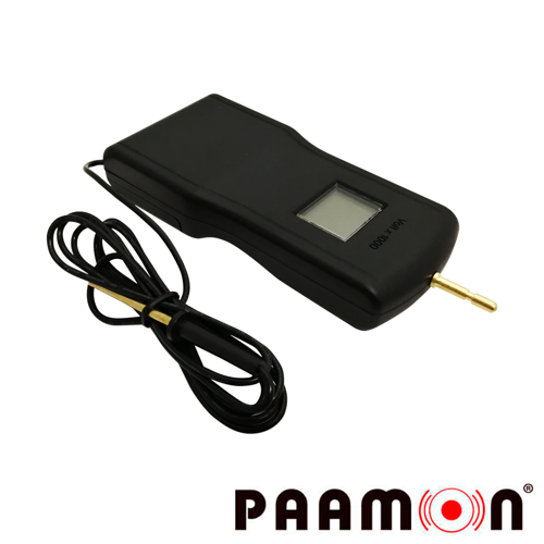 Medidor de voltaje para cerca electrificada paamon pam-volt, rango de medición de 200 a 15000 volts, con pantalla lcd requiere pila de 9v (no incluida)