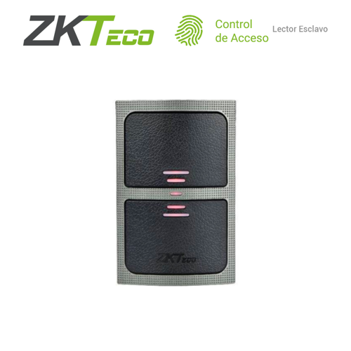 Lector proximidad zkteco kr503e lector esclavo necesita conectarse a un panel compatible con paneles c3 o inbio o inbiopro lee tarjetas 125khz conexión wg 